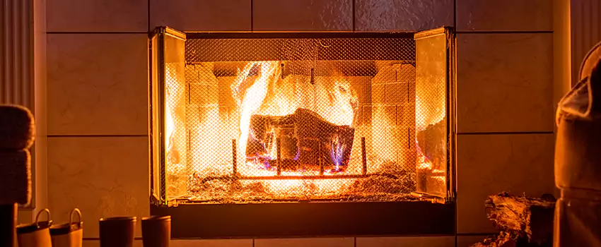 Mendota Hearth Landscape Fireplace Installation in Hammond, Indiana