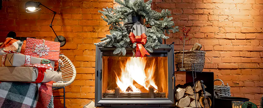 Travis Industries Linear Gas Fireplace Installation in Hammond, Indiana