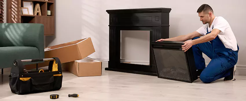 Old Rusted Metal Fireplace Repair And Replacement in Hammond, IN
